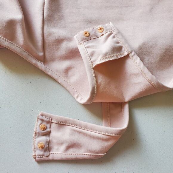 Intimately Free People Lila Bodysuit Blush Pink Sleeveless Square Neck Thong - Picture 4 of 13